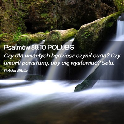 Picture 02 - Psalmów 88:10 POLUBG - Czy dla umarłych będziesz czynił cuda? Czy - Bible Verse Picture