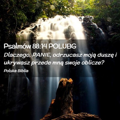 Picture 02 - Psalmów 88:14 POLUBG - Dlaczego, PANIE, odrzucasz moją duszę i - Bible Verse Picture