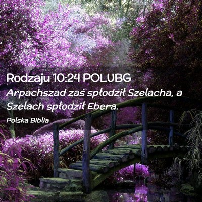 Picture 02 - Rodzaju 10:24 POLUBG - Arpachszad zaś spłodził Szelacha, a Szelach - Bible Verse Picture
