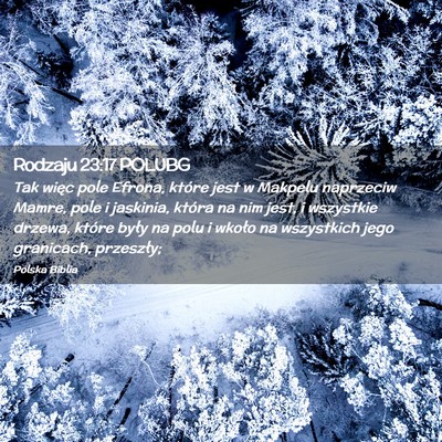 Picture 02 - Rodzaju 23:17 POLUBG - Tak więc pole Efrona, które jest w Makpelu - Bible Verse Picture