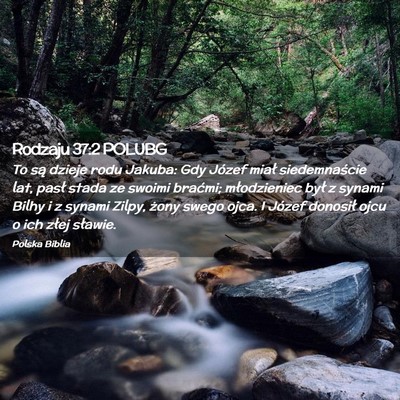 Picture 02 - Rodzaju 37:2 POLUBG - To są dzieje rodu Jakuba: Gdy Józef miał - Bible Verse Picture