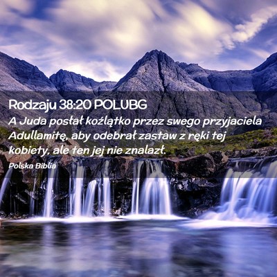 Picture 02 - Rodzaju 38:20 POLUBG - A Juda posłał koźlątko przez swego - Bible Verse Picture