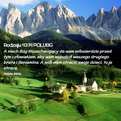 Picture 02 - Rodzaju 43:14 POLUBG - A niech Bóg Wszechmogący da wam miłosierdzie - Bible Verse Picture