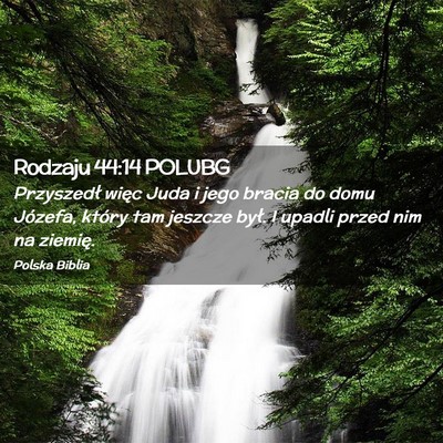 Picture 02 - Rodzaju 44:14 POLUBG - Przyszedł więc Juda i jego bracia do domu - Bible Verse Picture