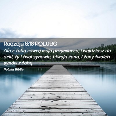 Picture 02 - Rodzaju 6:18 POLUBG - Ale z tobą zawrę moje przymierze; i wejdziesz - Bible Verse Picture