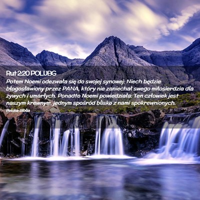 Picture 02 - Rut 2:20 POLUBG - Potem Noemi odezwała się do swojej synowej: - Bible Verse Picture