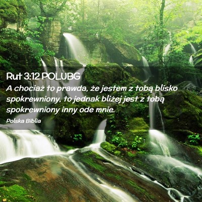 Picture 02 - Rut 3:12 POLUBG - A chociaż to prawda, że jestem z tobą blisko - Bible Verse Picture