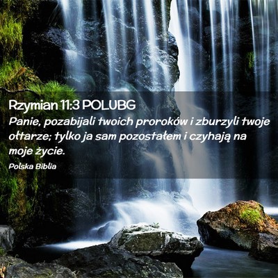 Picture 02 - Rzymian 11:3 POLUBG - Panie, pozabijali twoich proroków i zburzyli - Bible Verse Picture