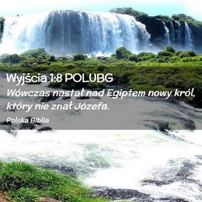 Picture 02 - Wyjścia 1:8 POLUBG - Wówczas nastał nad Egiptem nowy król, który - Bible Verse Picture