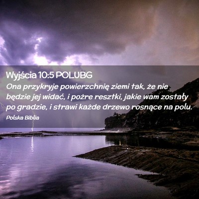 Picture 02 - Wyjścia 10:5 POLUBG - Ona przykryje powierzchnię ziemi tak, że nie - Bible Verse Picture