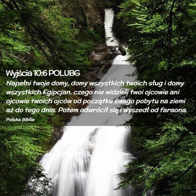 Picture 02 - Wyjścia 10:6 POLUBG - Napełni twoje domy, domy wszystkich twoich sług - Bible Verse Picture