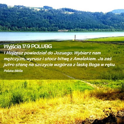 Picture 02 - Wyjścia 17:9 POLUBG - I Mojżesz powiedział do Jozuego: Wybierz nam - Bible Verse Picture