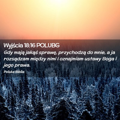 Picture 02 - Wyjścia 18:16 POLUBG - Gdy mają jakąś sprawę, przychodzą do mnie, a - Bible Verse Picture