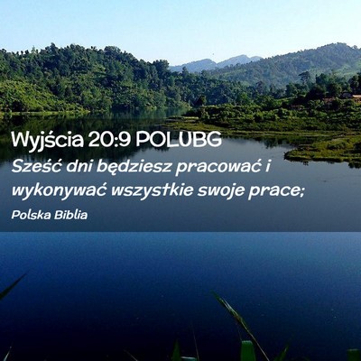 Picture 02 - Wyjścia 20:9 POLUBG - Sześć dni będziesz pracować i wykonywać - Bible Verse Picture