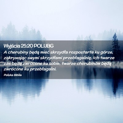 Picture 02 - Wyjścia 25:20 POLUBG - A cherubiny będą mieć skrzydła rozpostarte ku - Bible Verse Picture