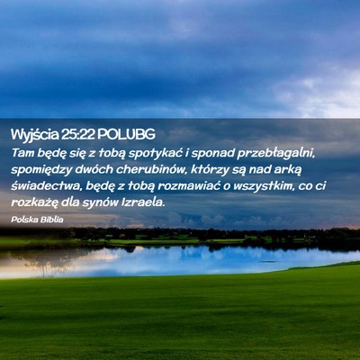 Picture 02 - Wyjścia 25:22 POLUBG - Tam będę się z tobą spotykać i sponad - Bible Verse Picture