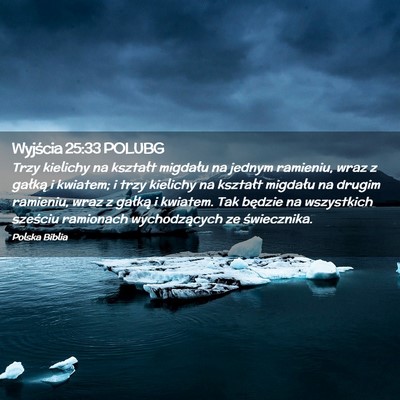 Picture 02 - Wyjścia 25:33 POLUBG - Trzy kielichy na kształt migdału na jednym - Bible Verse Picture