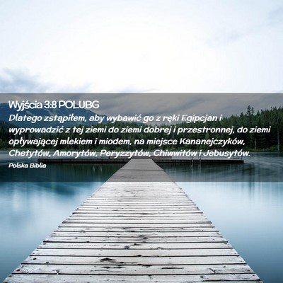 Picture 02 - Wyjścia 3:8 POLUBG - Dlatego zstąpiłem, aby wybawić go z ręki - Bible Verse Picture