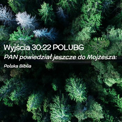 Picture 02 - Wyjścia 30:22 POLUBG - PAN powiedział jeszcze do - Bible Verse Picture