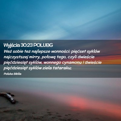 Picture 02 - Wyjścia 30:23 POLUBG - Weź sobie też najlepsze wonności: pięćset - Bible Verse Picture