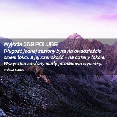 Picture 02 - Wyjścia 36:9 POLUBG - Długość jednej zasłony była na dwadzieścia - Bible Verse Picture