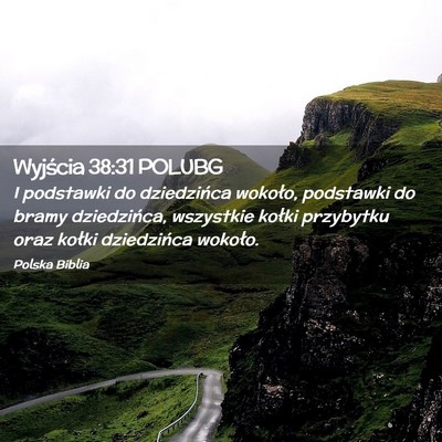 Picture 02 - Wyjścia 38:31 POLUBG - I podstawki do dziedzińca wokoło, podstawki do - Bible Verse Picture