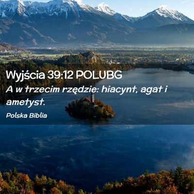 Picture 02 - Wyjścia 39:12 POLUBG - A w trzecim rzędzie: hiacynt, agat i - Bible Verse Picture