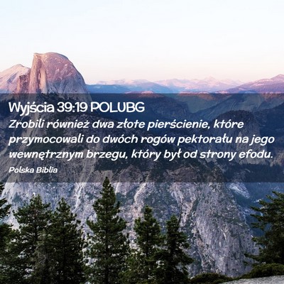 Picture 02 - Wyjścia 39:19 POLUBG - Zrobili również dwa złote pierścienie, które - Bible Verse Picture