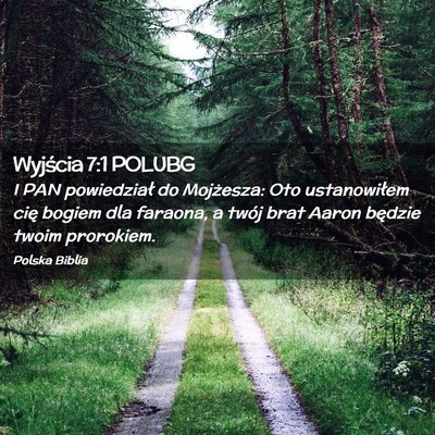 Picture 02 - Wyjścia 7:1 POLUBG - I PAN powiedział do Mojżesza: Oto ustanowiłem - Bible Verse Picture
