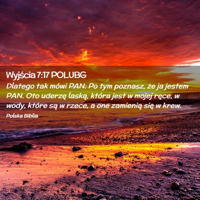Picture 02 - Wyjścia 7:17 POLUBG - Dlatego tak mówi PAN: Po tym poznasz, że ja - Bible Verse Picture