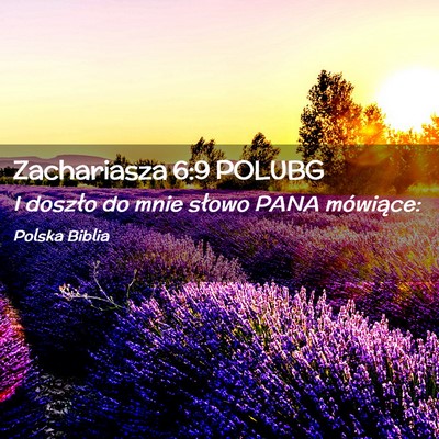 Picture 02 - Zachariasza 6:9 POLUBG - I doszło do mnie słowo PANA - Bible Verse Picture