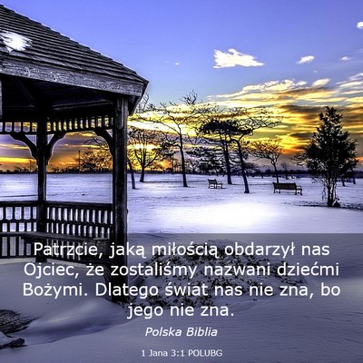 Picture 03 - 1 Jana 3:1 POLUBG - Patrzcie, jaką miłością obdarzył nas Ojciec, - Bible Verse Picture