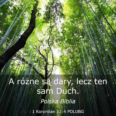 Picture 03 - 1 Koryntian 12:4 POLUBG - A różne są dary, lecz ten sam - Bible Verse Picture
