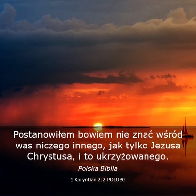 Picture 03 - 1 Koryntian 2:2 POLUBG - Postanowiłem bowiem nie znać wśród was - Bible Verse Picture