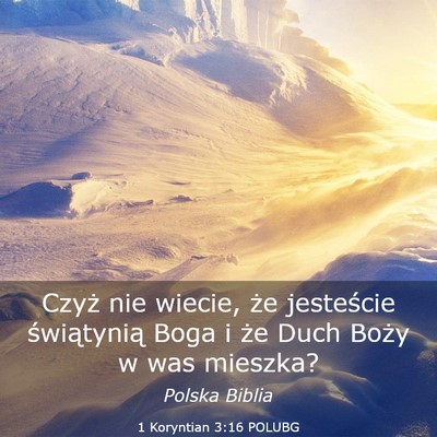 Picture 03 - 1 Koryntian 3:16 POLUBG - Czyż nie wiecie, że jesteście świątynią - Bible Verse Picture