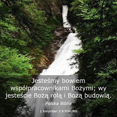 Picture 03 - 1 Koryntian 3:9 POLUBG - Jesteśmy bowiem współpracownikami Bożymi; wy - Bible Verse Picture