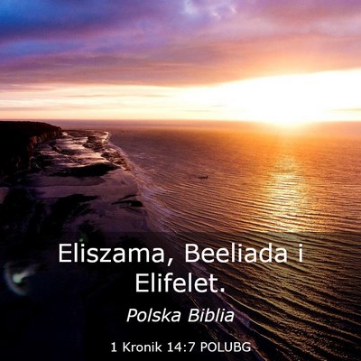 Picture 03 - 1 Kronik 14:7 POLUBG - Eliszama, Beeliada i - Bible Verse Picture