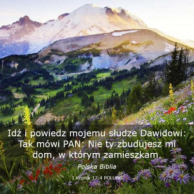 Picture 03 - 1 Kronik 17:4 POLUBG - Idź i powiedz mojemu słudze Dawidowi: Tak mówi - Bible Verse Picture