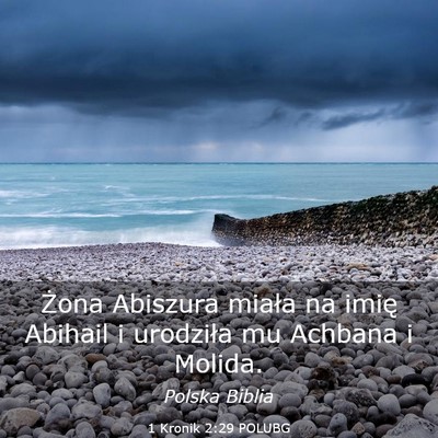 Picture 03 - 1 Kronik 2:29 POLUBG - Żona Abiszura miała na imię Abihail i - Bible Verse Picture