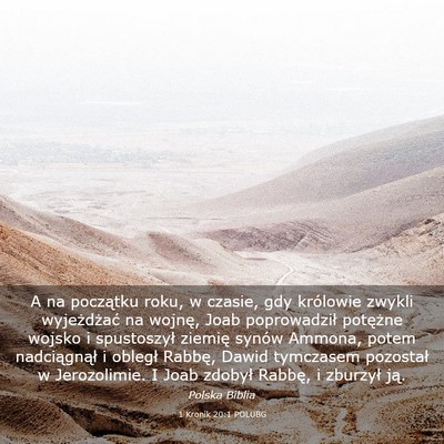 Picture 03 - 1 Kronik 20:1 POLUBG - A na początku roku, w czasie, gdy królowie - Bible Verse Picture