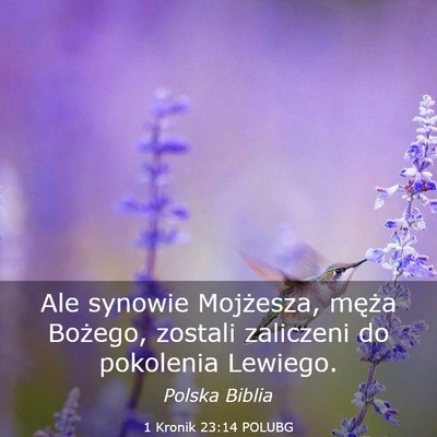 Picture 03 - 1 Kronik 23:14 POLUBG - Ale synowie Mojżesza, męża Bożego, zostali - Bible Verse Picture