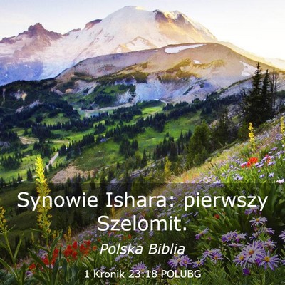 Picture 03 - 1 Kronik 23:18 POLUBG - Synowie Ishara: pierwszy - Bible Verse Picture