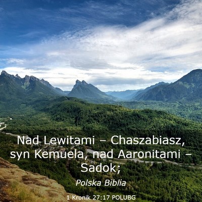 Picture 03 - 1 Kronik 27:17 POLUBG - Nad Lewitami – Chaszabiasz, syn Kemuela, nad - Bible Verse Picture