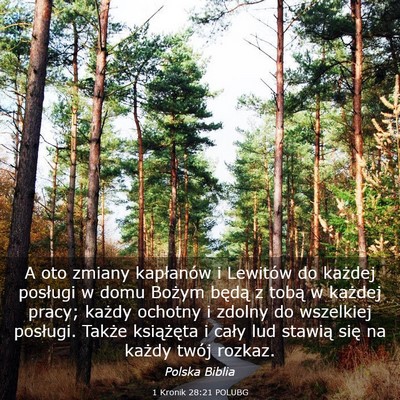 Picture 03 - 1 Kronik 28:21 POLUBG - A oto zmiany kapłanów i Lewitów do każdej - Bible Verse Picture