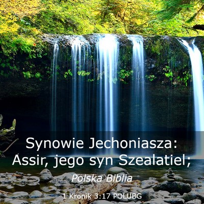Picture 03 - 1 Kronik 3:17 POLUBG - Synowie Jechoniasza: Assir, jego syn - Bible Verse Picture