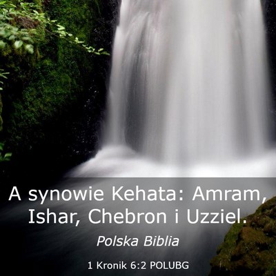 Picture 03 - 1 Kronik 6:2 POLUBG - A synowie Kehata: Amram, Ishar, Chebron i - Bible Verse Picture