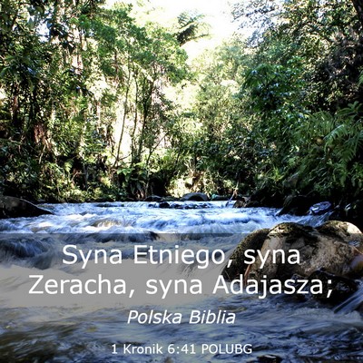 Picture 03 - 1 Kronik 6:41 POLUBG - Syna Etniego, syna Zeracha, syna - Bible Verse Picture