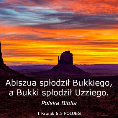 Picture 03 - 1 Kronik 6:5 POLUBG - Abiszua spłodził Bukkiego, a Bukki spłodził - Bible Verse Picture