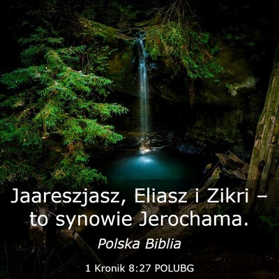 Picture 03 - 1 Kronik 8:27 POLUBG - Jaareszjasz, Eliasz i Zikri – to synowie - Bible Verse Picture