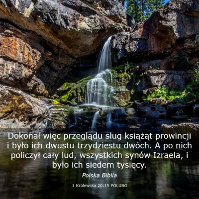 Picture 03 - 1 Królewska 20:15 POLUBG - Dokonał więc przeglądu sług książąt - Bible Verse Picture